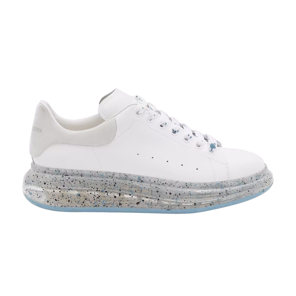 Alexander McQueen Oversized Sneaker White Blue Splatter