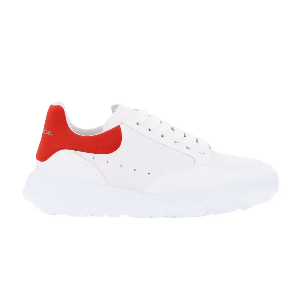 Alexander McQueen Oversized Court Trainer White Lust Red
