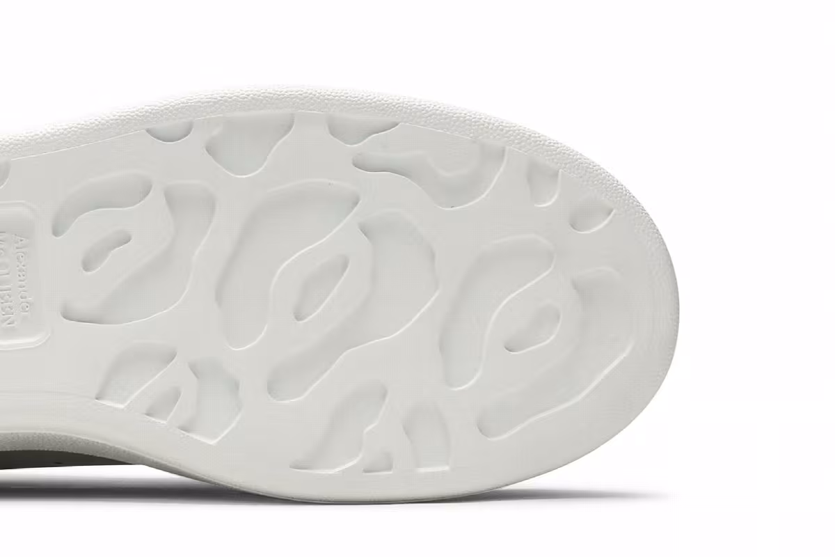 Alexander McQueen Oversized Sneaker White Warm Orange, view 6