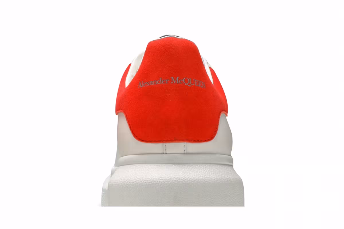 Alexander McQueen Oversized Sneaker White Warm Orange, view 8