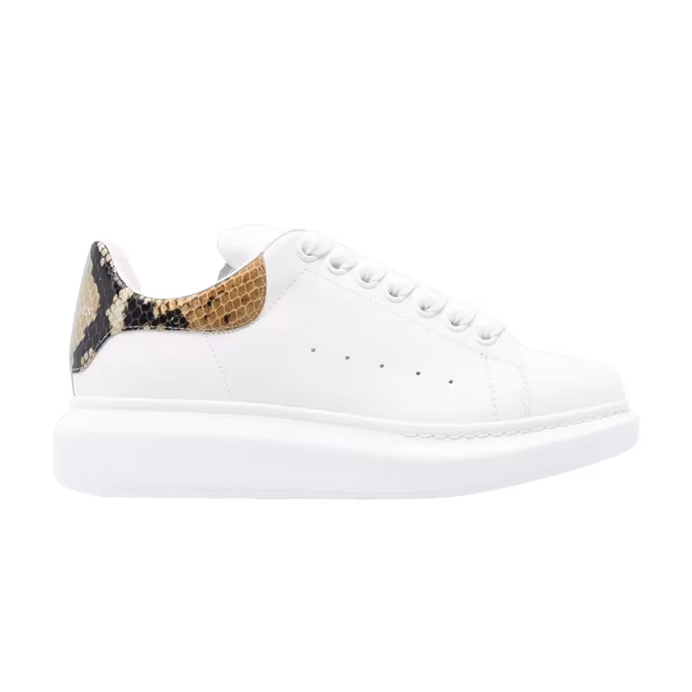 Alexander McQueen Oversized Sneaker White Snakeskin