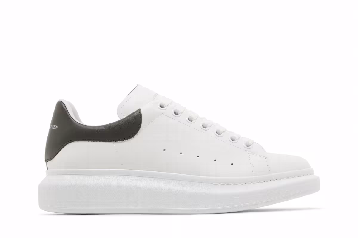 Alexander McQueen Oversized Sneaker Extra White Khaki, view 2