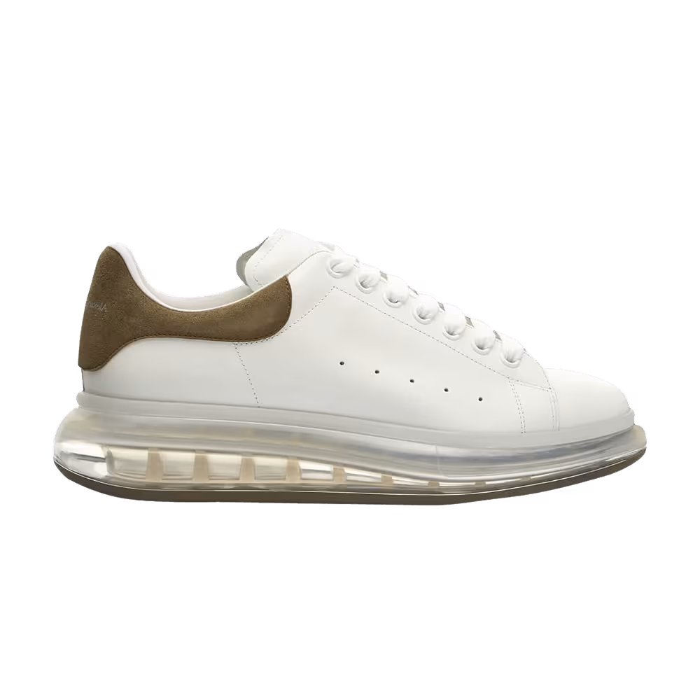 Alexander McQueen Oversized Sneaker Clear Sole - White Sea Green