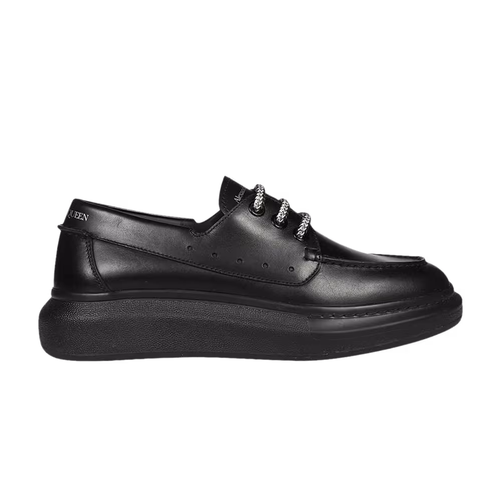 Alexander McQueen Oversized Boat Sneaker Black