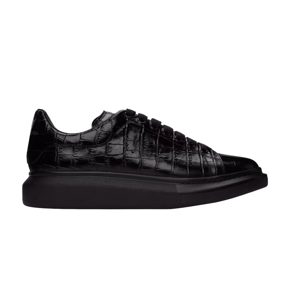 Alexander McQueen Oversized Sneaker Croc Black