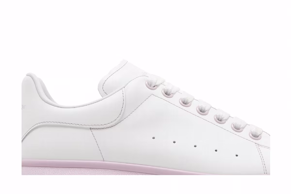 Alexander McQueen Oversized Sneaker White Ice Pink, view 3