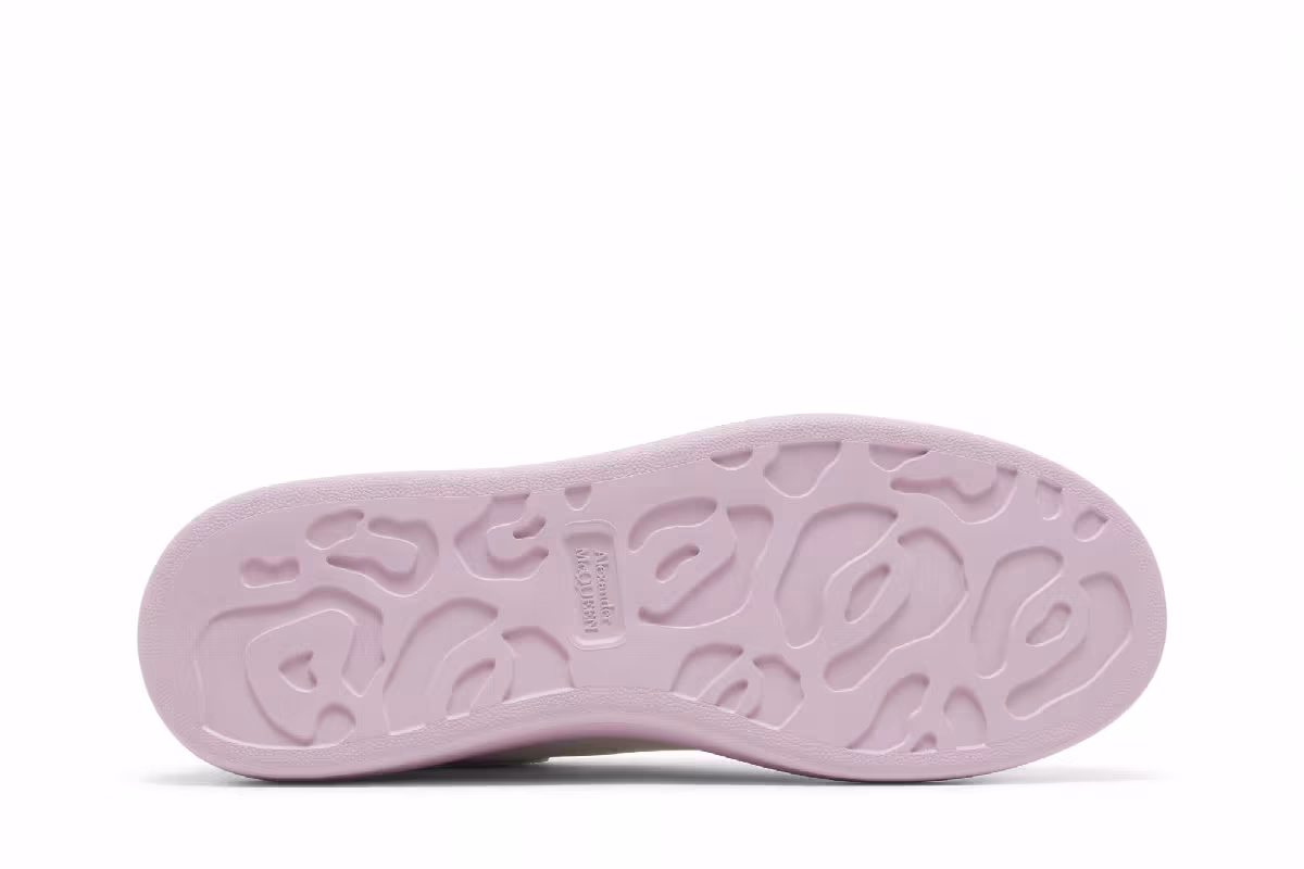 Alexander McQueen Oversized Sneaker White Ice Pink, view 5