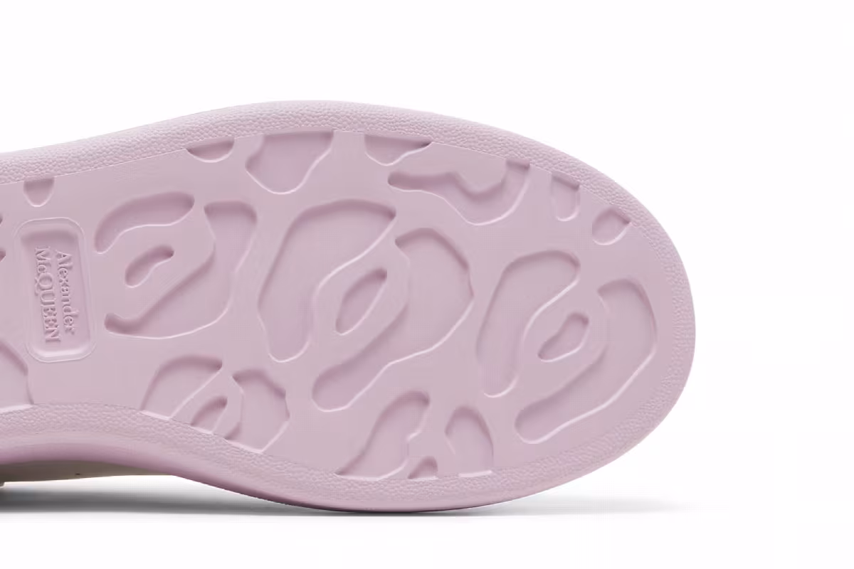 Alexander McQueen Oversized Sneaker White Ice Pink, view 6