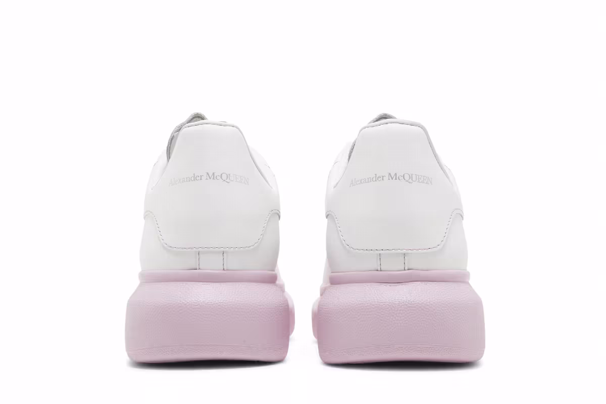 Alexander McQueen Oversized Sneaker White Ice Pink, view 7