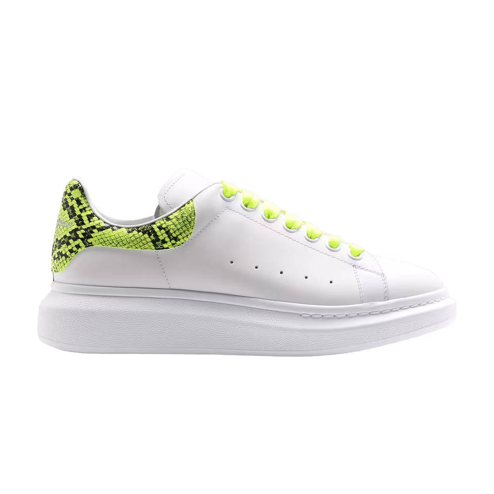 Alexander McQueen Oversized Sneaker White Fluo Yellow Python