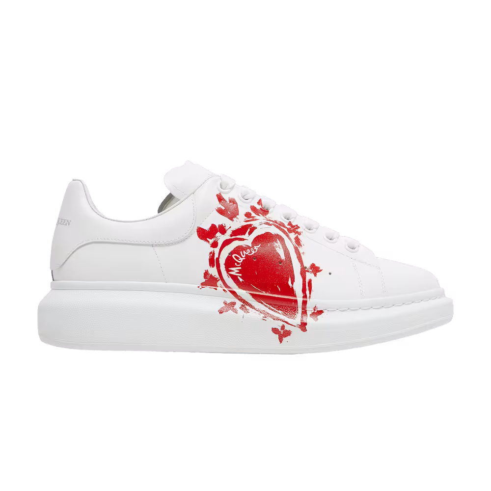 Alexander McQueen Oversized Sneaker Heart Logo - White