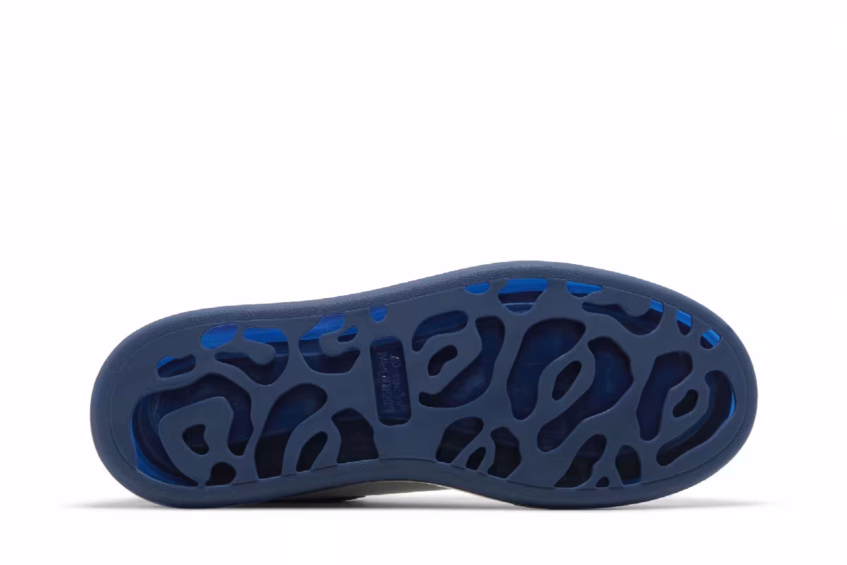 Alexander McQueen Oversized Sneaker White Blue, view 5