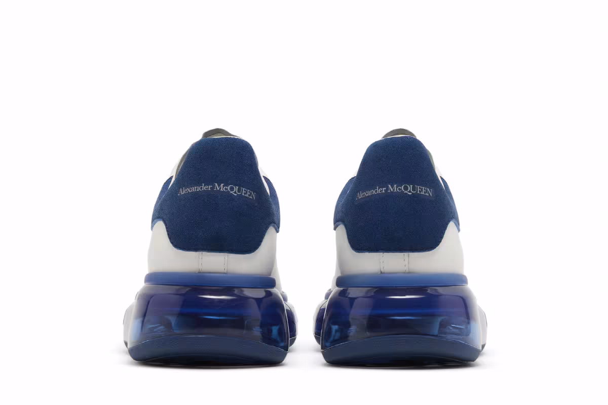 Alexander McQueen Oversized Sneaker White Blue, view 7