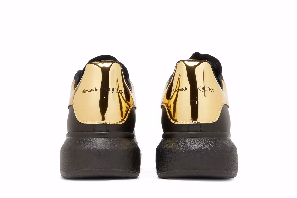 Alexander McQueen Oversized Sneaker Black Gold, view 7