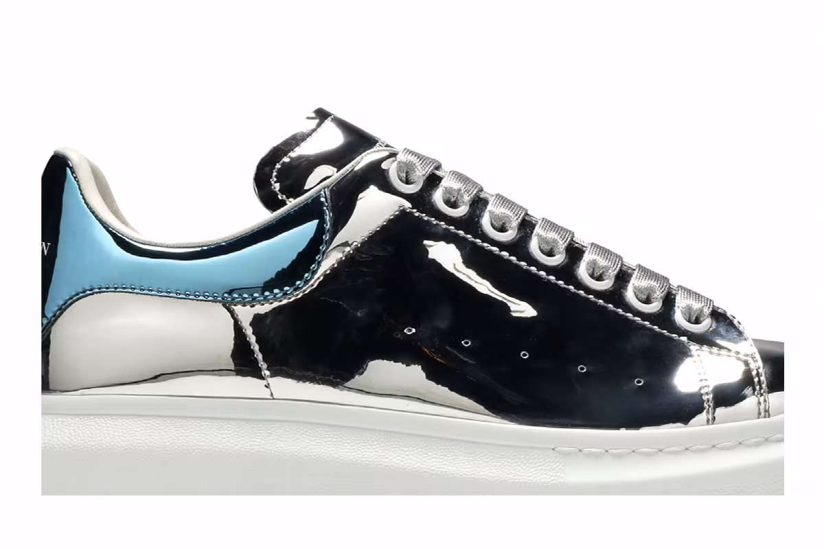 Alexander McQueen Oversized Sneaker Magic Mirror - Silver, view 3