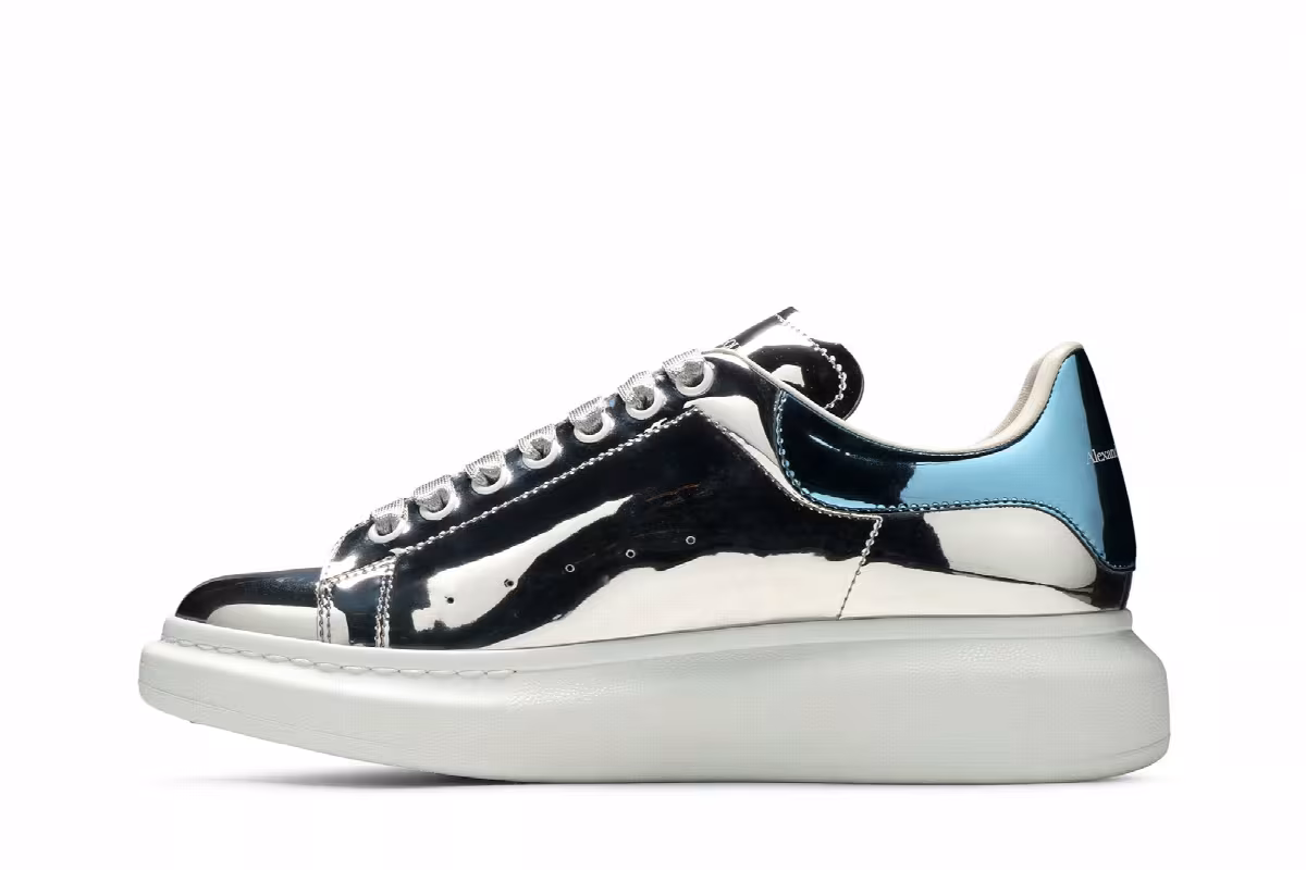 Alexander McQueen Oversized Sneaker Magic Mirror - Silver, view 4