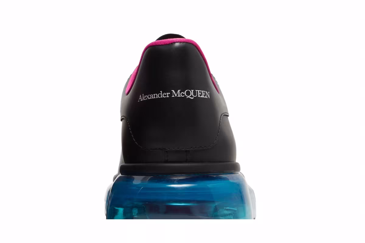Alexander McQueen Oversized Sneaker Transparent Sole - Black Blue, view 8