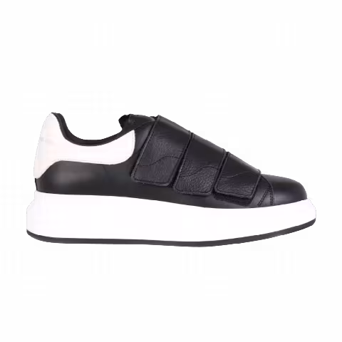 Alexander McQueen Oversized Sneaker 'Black White Straps'