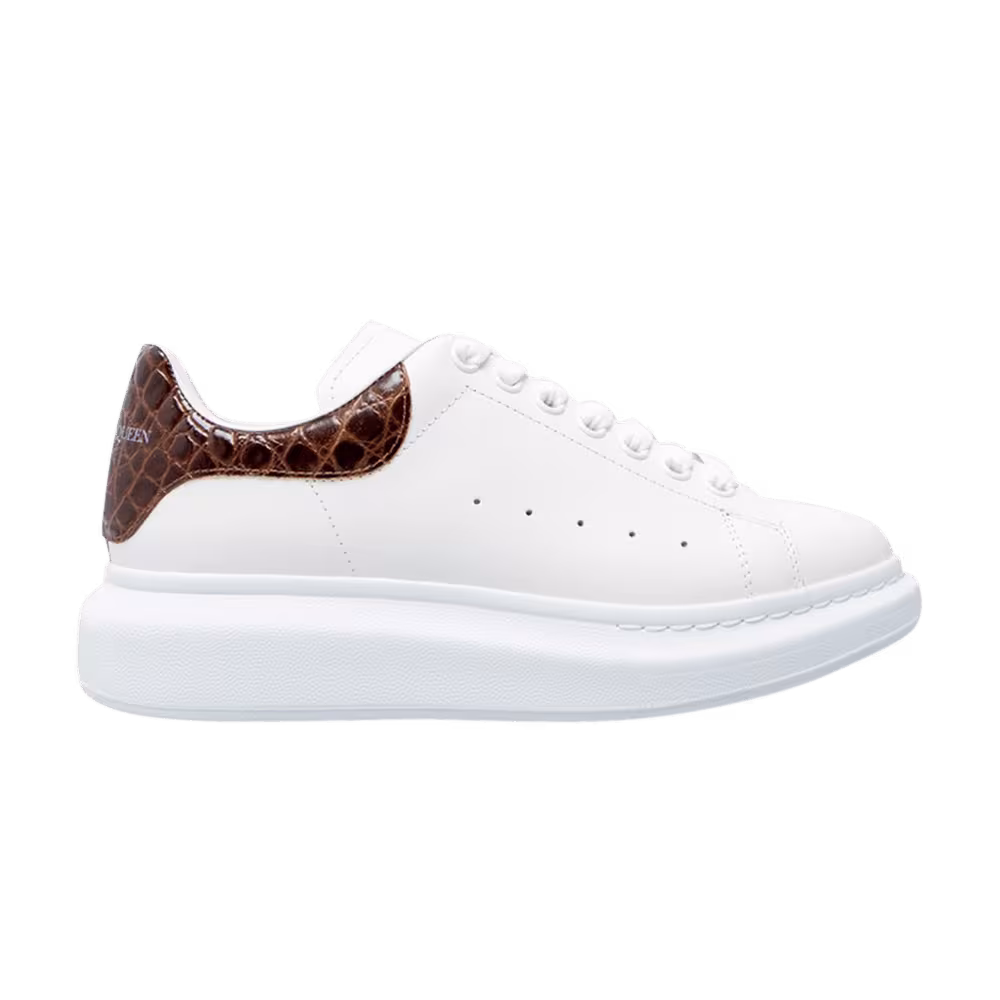 Alexander McQueen Oversized Sneaker Brown Crocodile