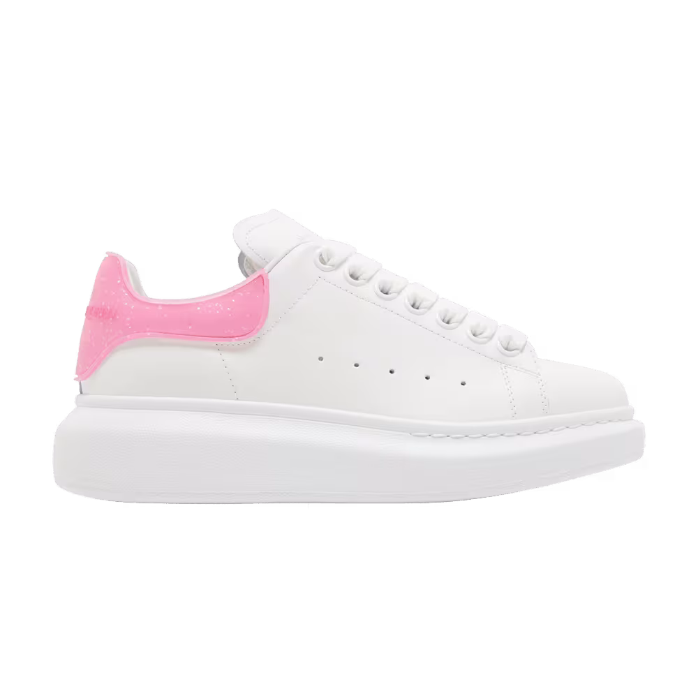 Alexander McQueen Women's Oversized Sneaker White Bright Pink