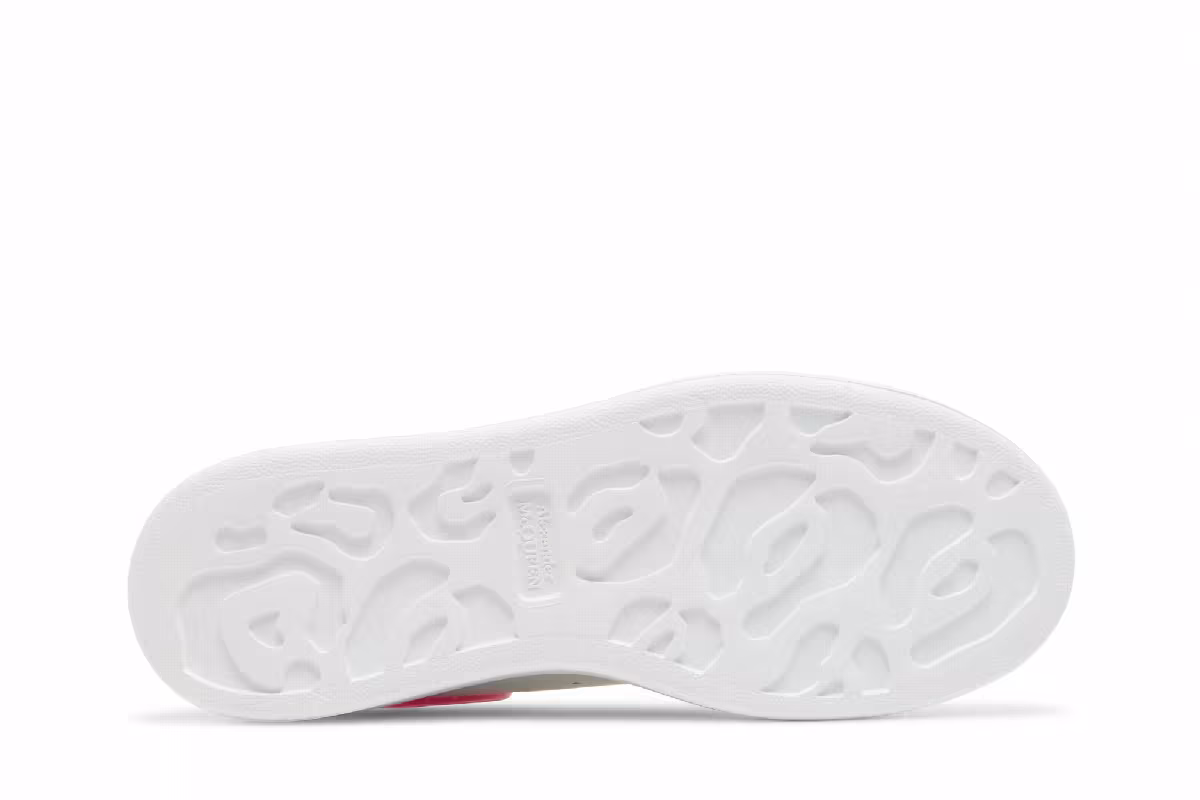 Alexander McQueen Women's Oversized Sneaker White Bright Pink, view 5