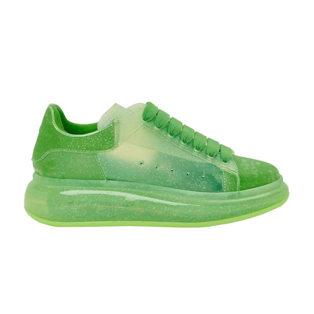 Alexander McQueen Women's Oversized Sneaker Transparent - Acid Green