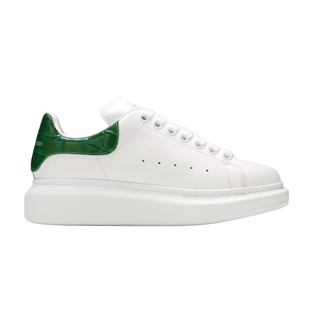 Alexander McQueen Women's Oversized Sneaker White Chrome Green