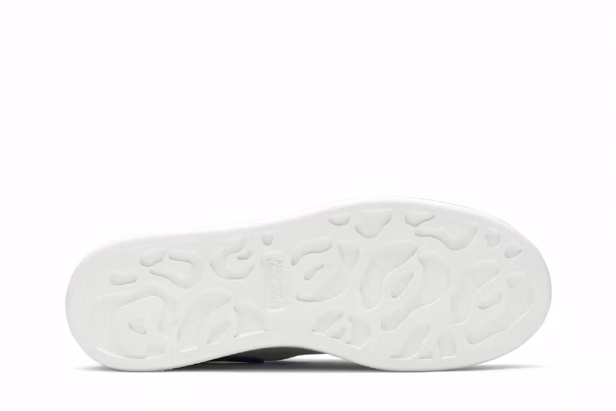 Alexander McQueen Women's Oversized Sneaker White Ultramarine, view 5