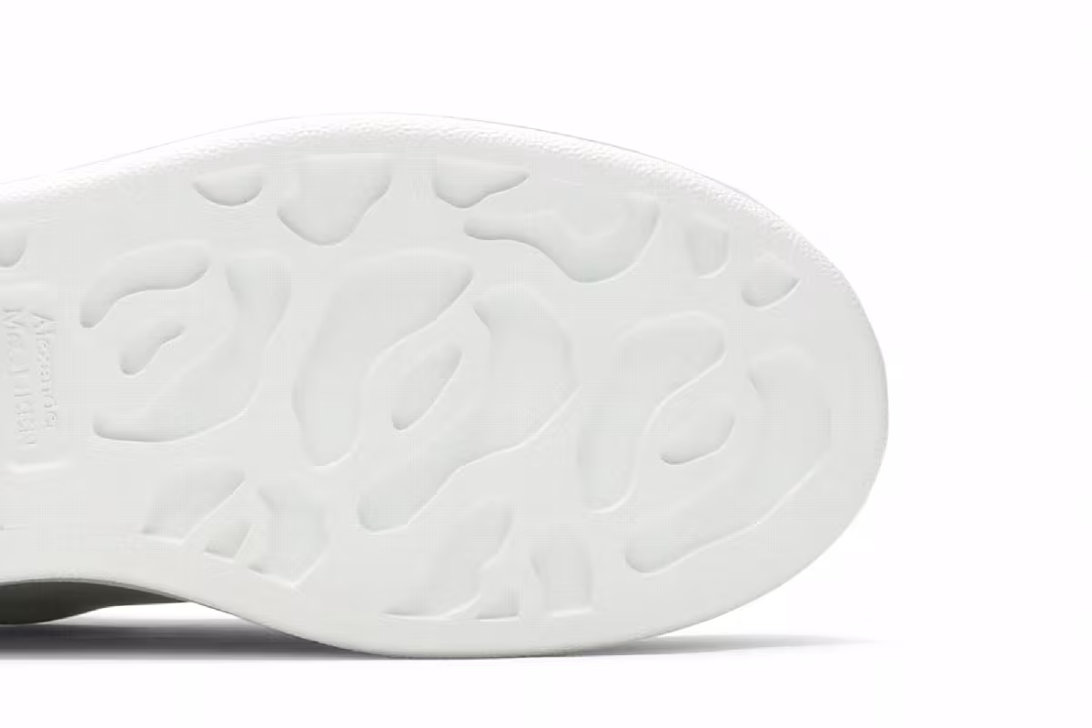 Alexander McQueen Women's Oversized Sneaker White Ultramarine, view 6