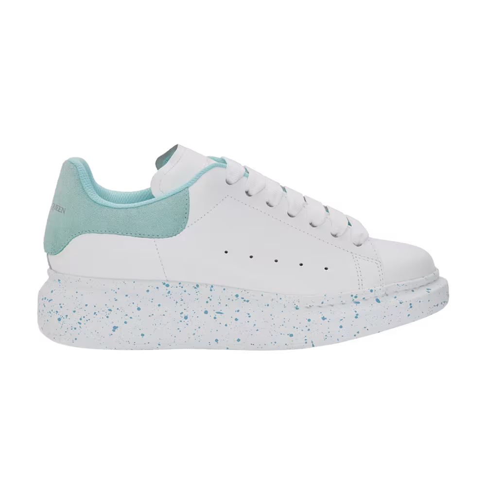 Alexander McQueen Women's Oversized Sneaker White Aquamarina