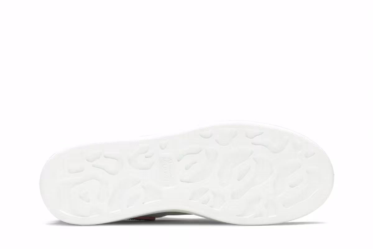 Alexander McQueen Women's Oversized Sneaker White Pink Glitter, view 5