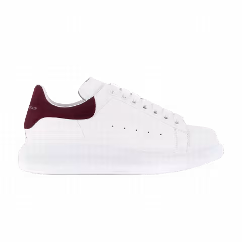 Alexander McQueen Wmns Oversized Sneaker 'White Burgundy'