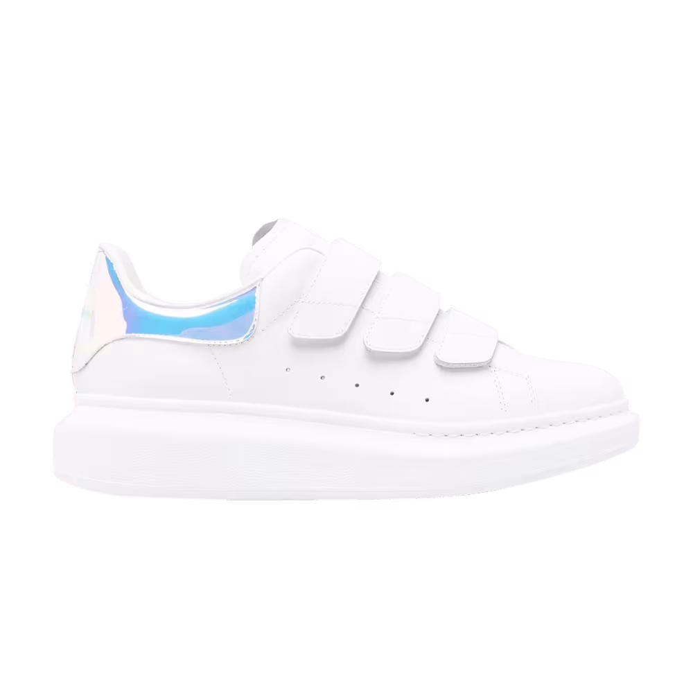 Alexander McQueen Women's Oversized Sneaker White Iridescent