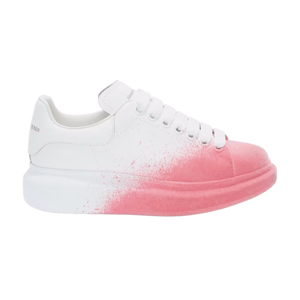 Alexander McQueen Women's Oversized Sneaker White Pink