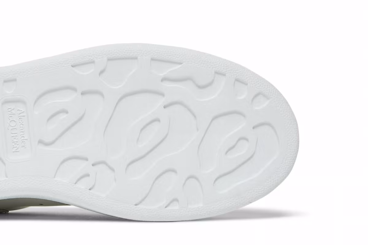 Alexander McQueen Women's Oversized Sneaker White Violet, view 6