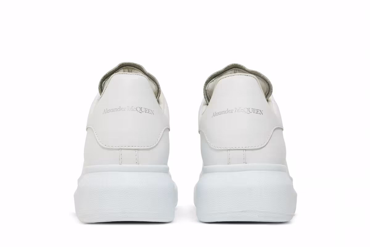 Alexander McQueen Women's Oversized Sneaker White Violet, view 7