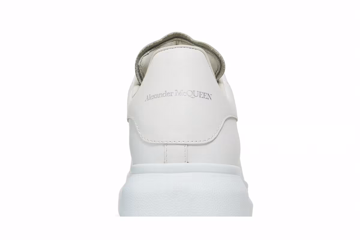 Alexander McQueen Women's Oversized Sneaker White Violet, view 8