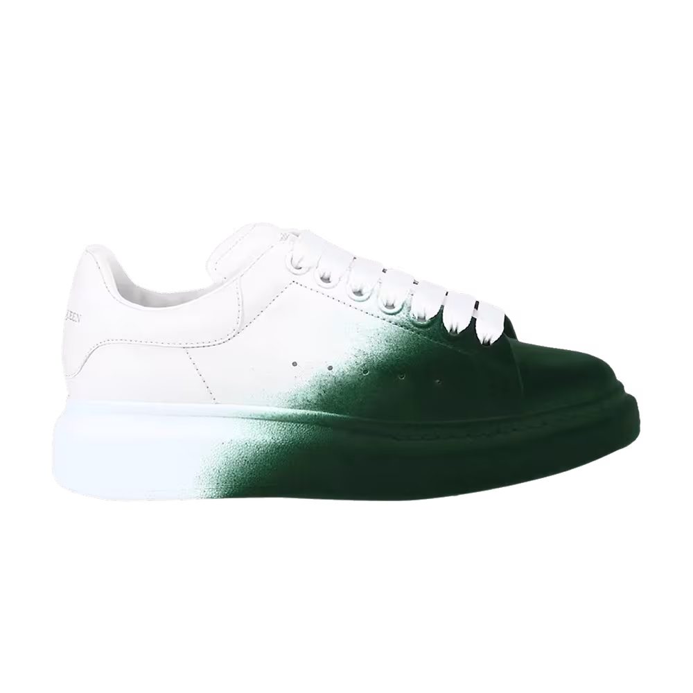 Alexander McQueen Women's Oversized Sneaker Sprayed Ombre - Forest Green