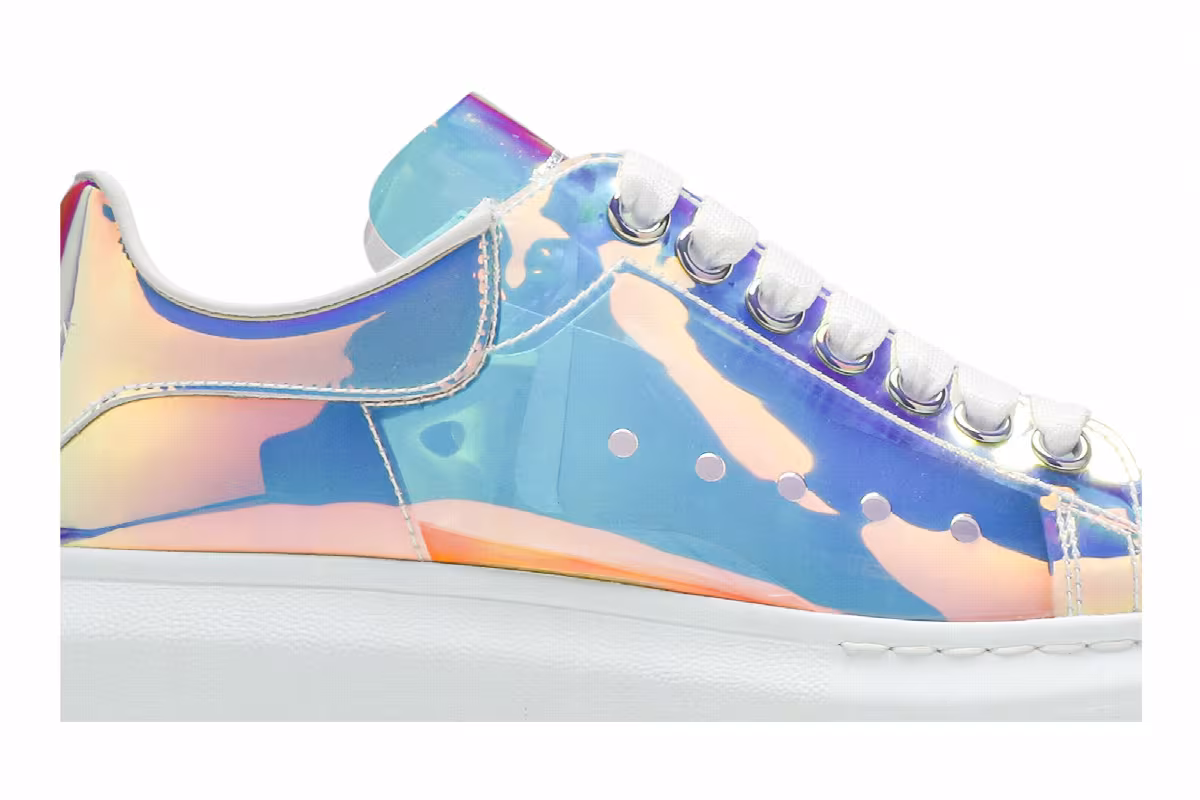 Alexander McQueen Women's Oversized Sneaker Iridescent, view 3