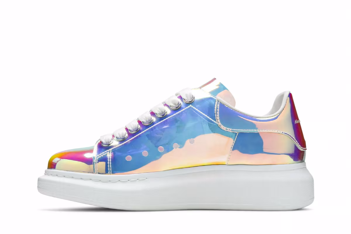 Alexander McQueen Women's Oversized Sneaker Iridescent, view 4
