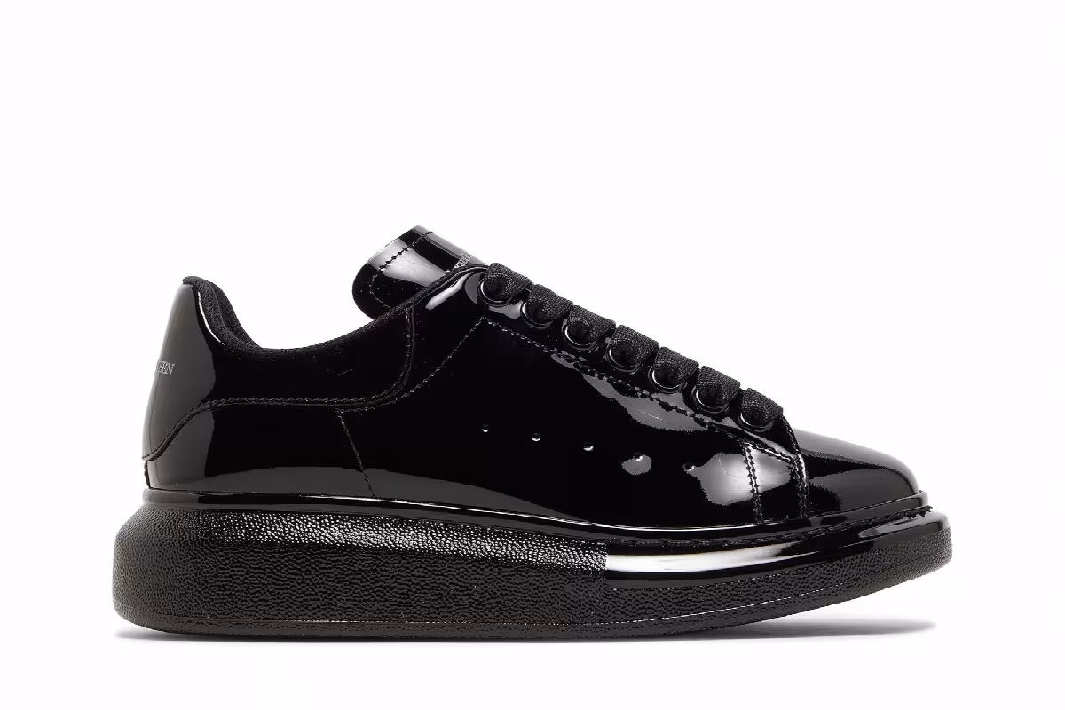 Alexander McQueen Women's Oversized Sneaker Black, view 2
