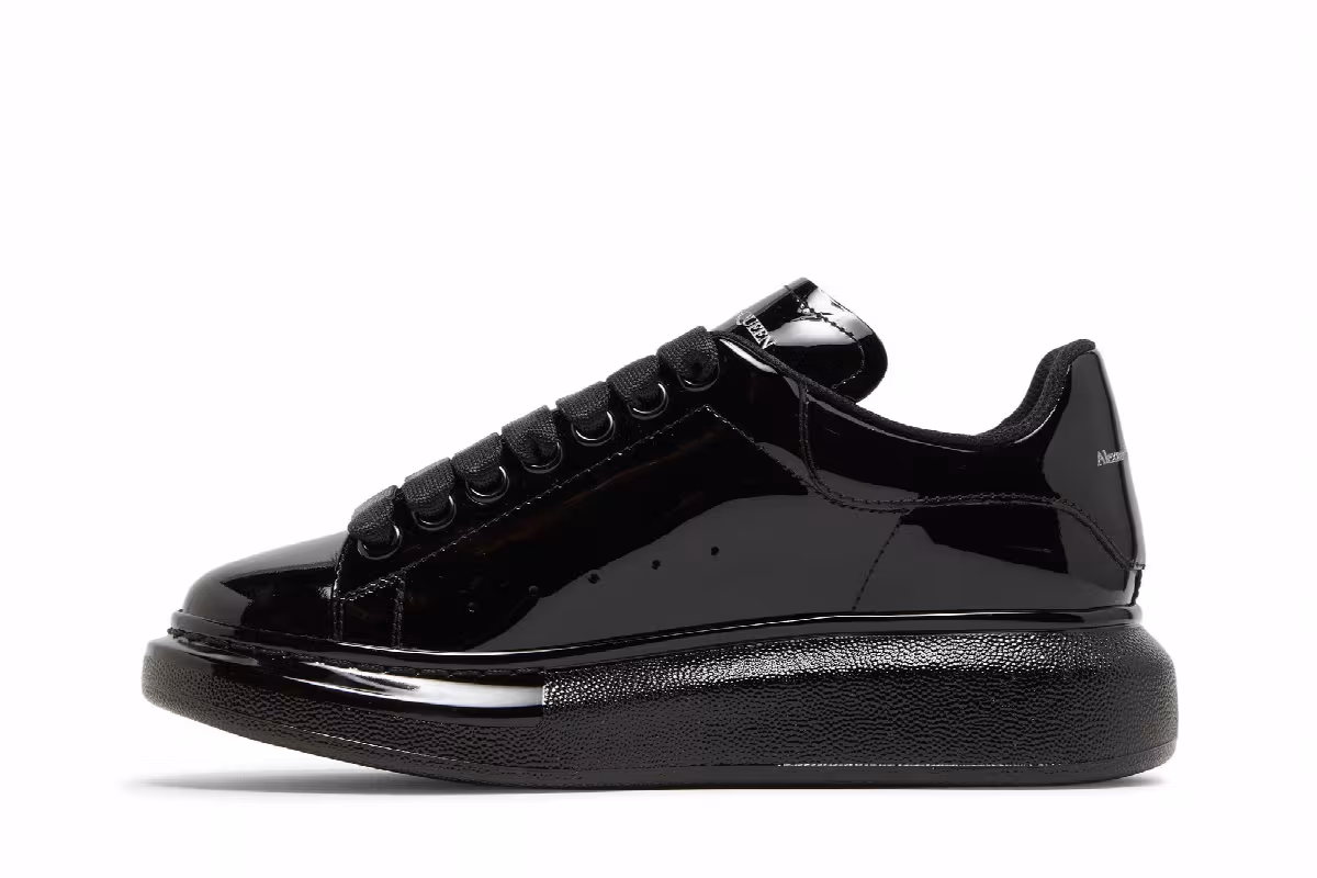 Alexander McQueen Women's Oversized Sneaker Black, view 4