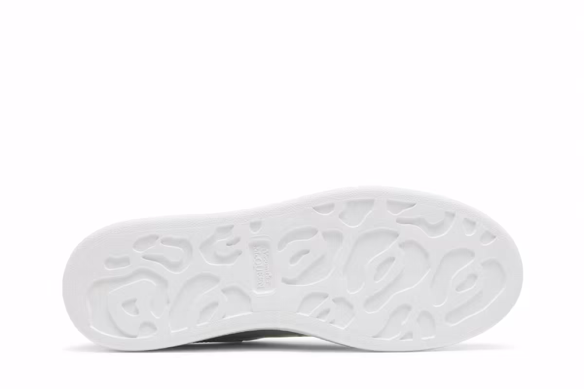 Alexander McQueen Women's Oversized Sneaker White Iridescent, view 5