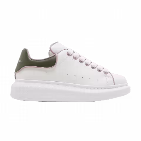 Alexander McQueen Wmns Oversized Sneaker 'White Military Green'