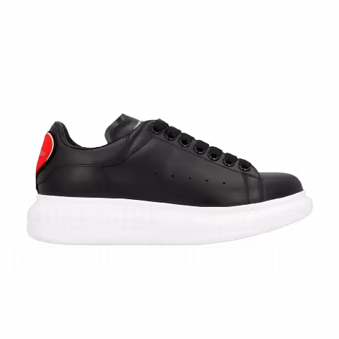 Alexander McQueen Wmns Oversized Sneaker 'Heart - Black Red'