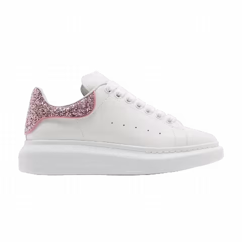 Alexander McQueen Wmns Oversized Sneaker 'White Rose Glitter'