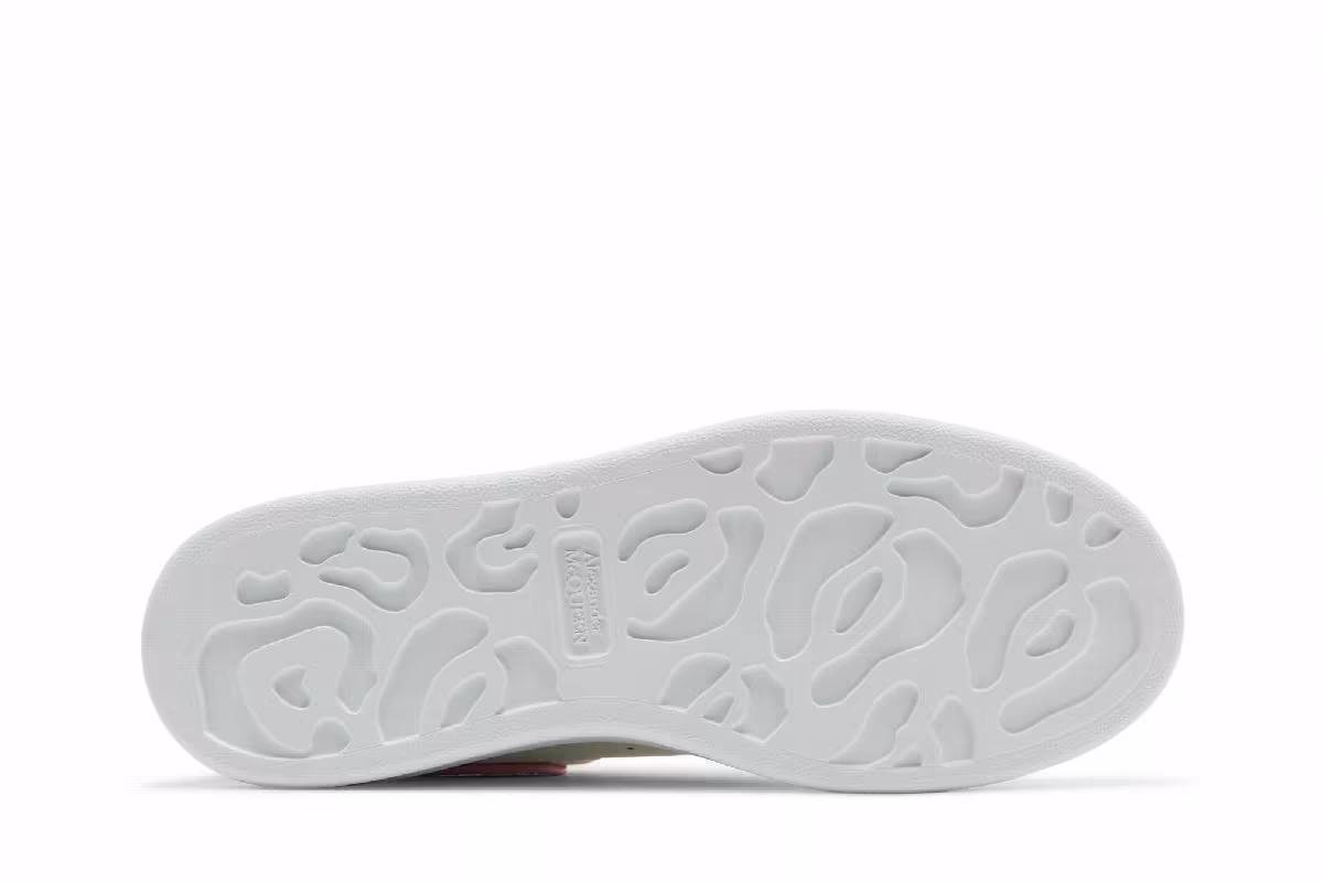 Alexander McQueen Women's Oversized Sneaker White Rose Glitter, view 5
