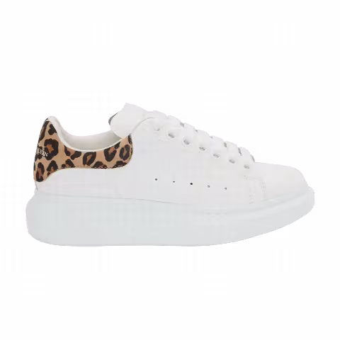 Alexander McQueen Wmns Oversized Sneaker 'White Leopard'