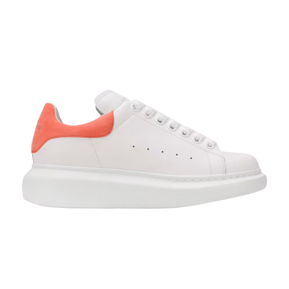 Alexander McQueen Women's Oversized Sneaker White Peach