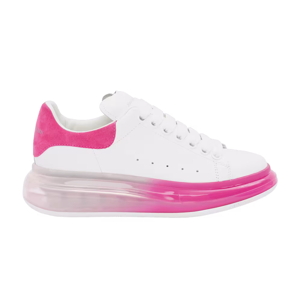 Alexander McQueen Women's Oversized Sneaker Clear Sole - White Pink